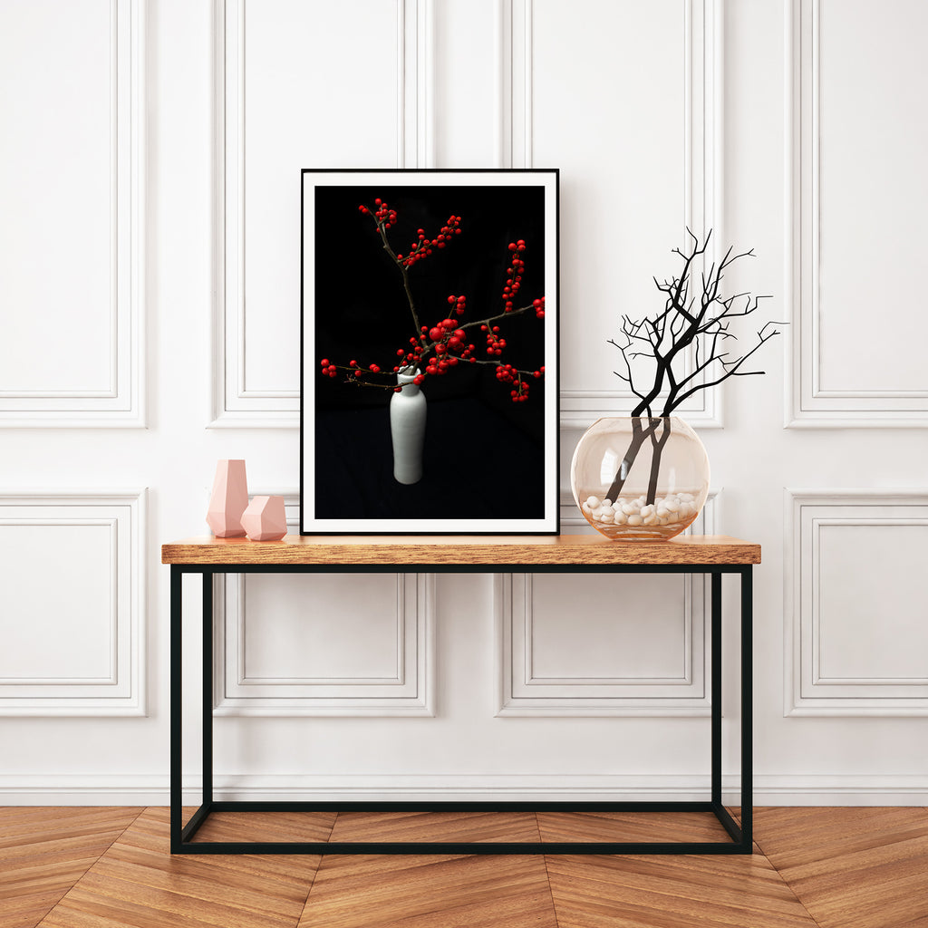 red-berry-wall-art