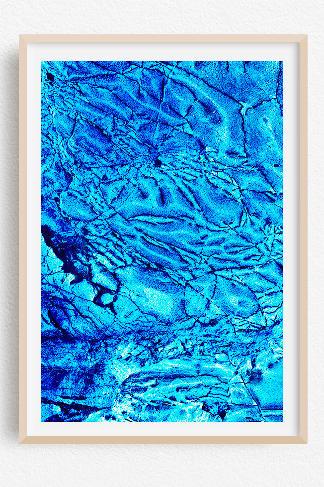 Blue Abstract Framed Wall Art