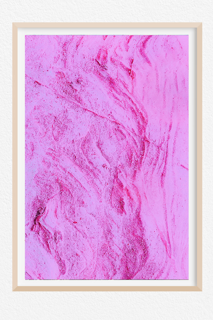 Pink Abstract Art Print NZ