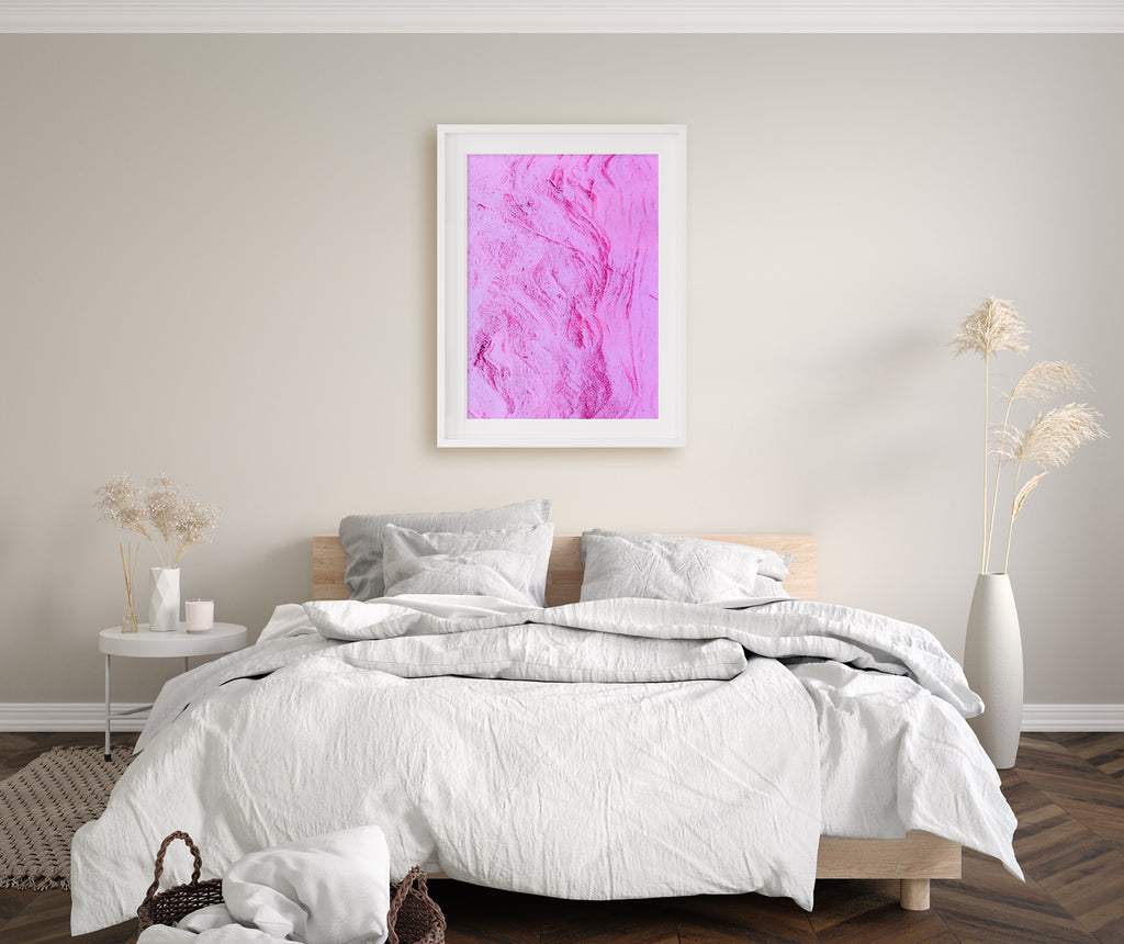 Pink Abstract NZ Art Print