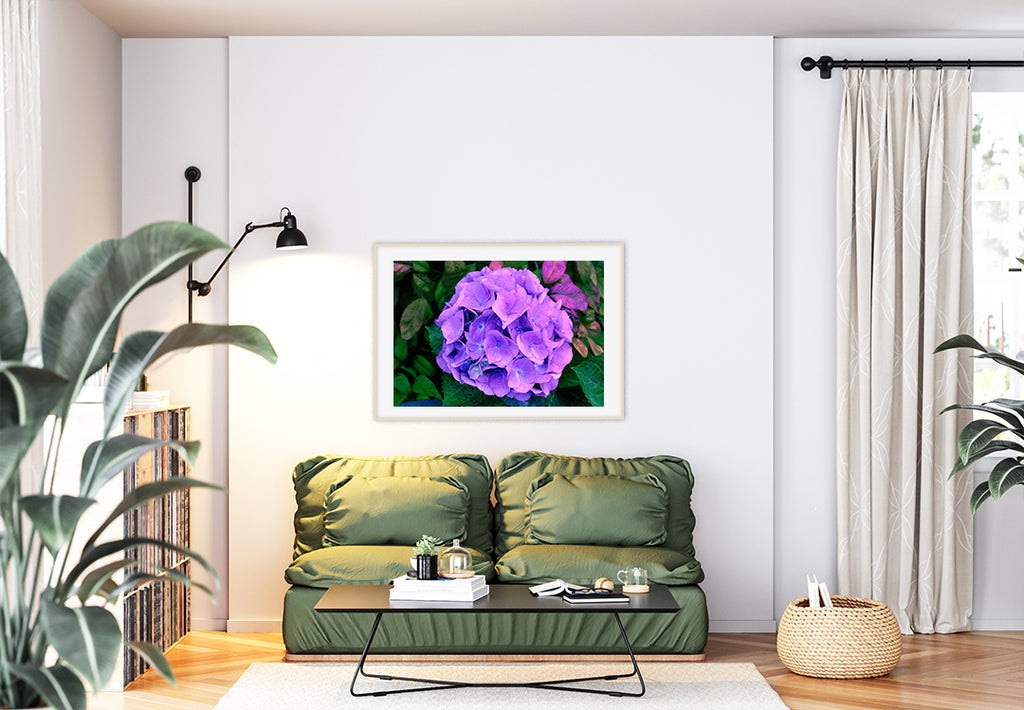 Purple Hydrangea Wall Art